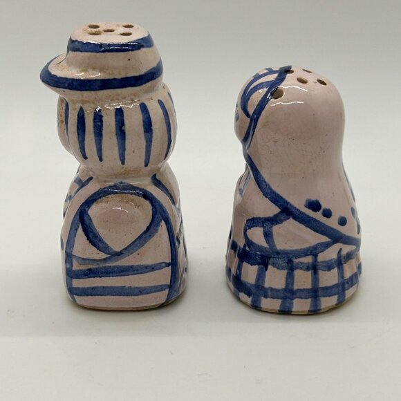 Vintage Hand-Painted Ceramic Salt & Pepper Shakers Boy & Girl - Picture 7 of 10